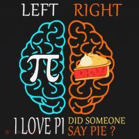 Funny Pi Day Left Vs Right Brain Pie Math Geek T-Shirt thumb 7