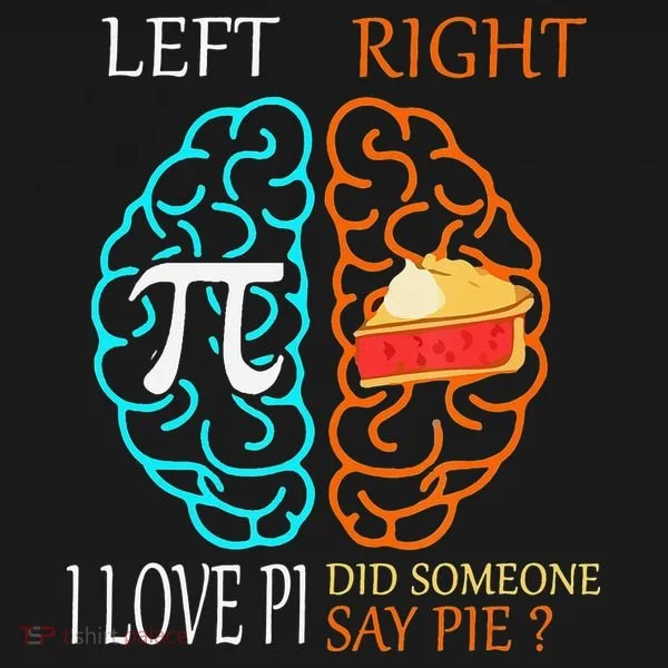Funny Pi Day Left Vs Right Brain Pie Math Geek Bucket Hat