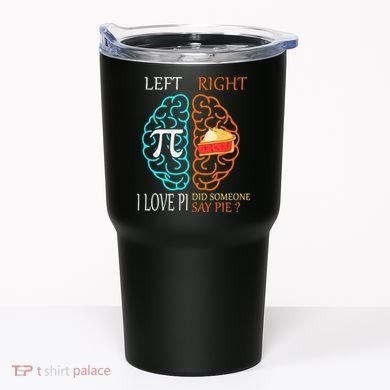 Funny Pi Day Left Vs Right Brain Pie Math Geek Tumbler