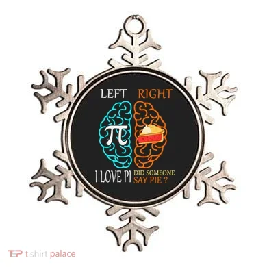 Funny Pi Day Left Vs Right Brain Pie Math Geek Ornament