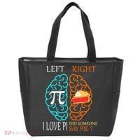 Funny Pi Day Left Vs Right Brain Pie Math Geek Tote Bag thumb 0