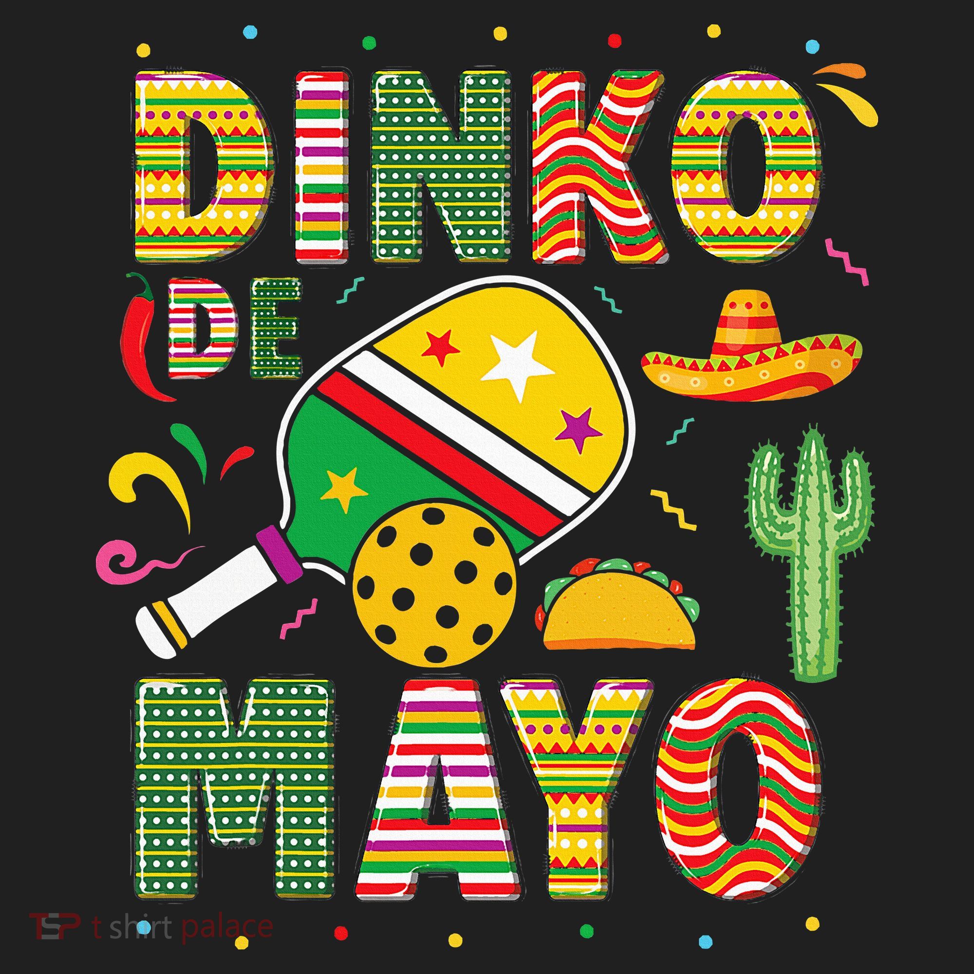 Funny Pickleball Dinko De Mayo Cinco De Mayo Tumbler
