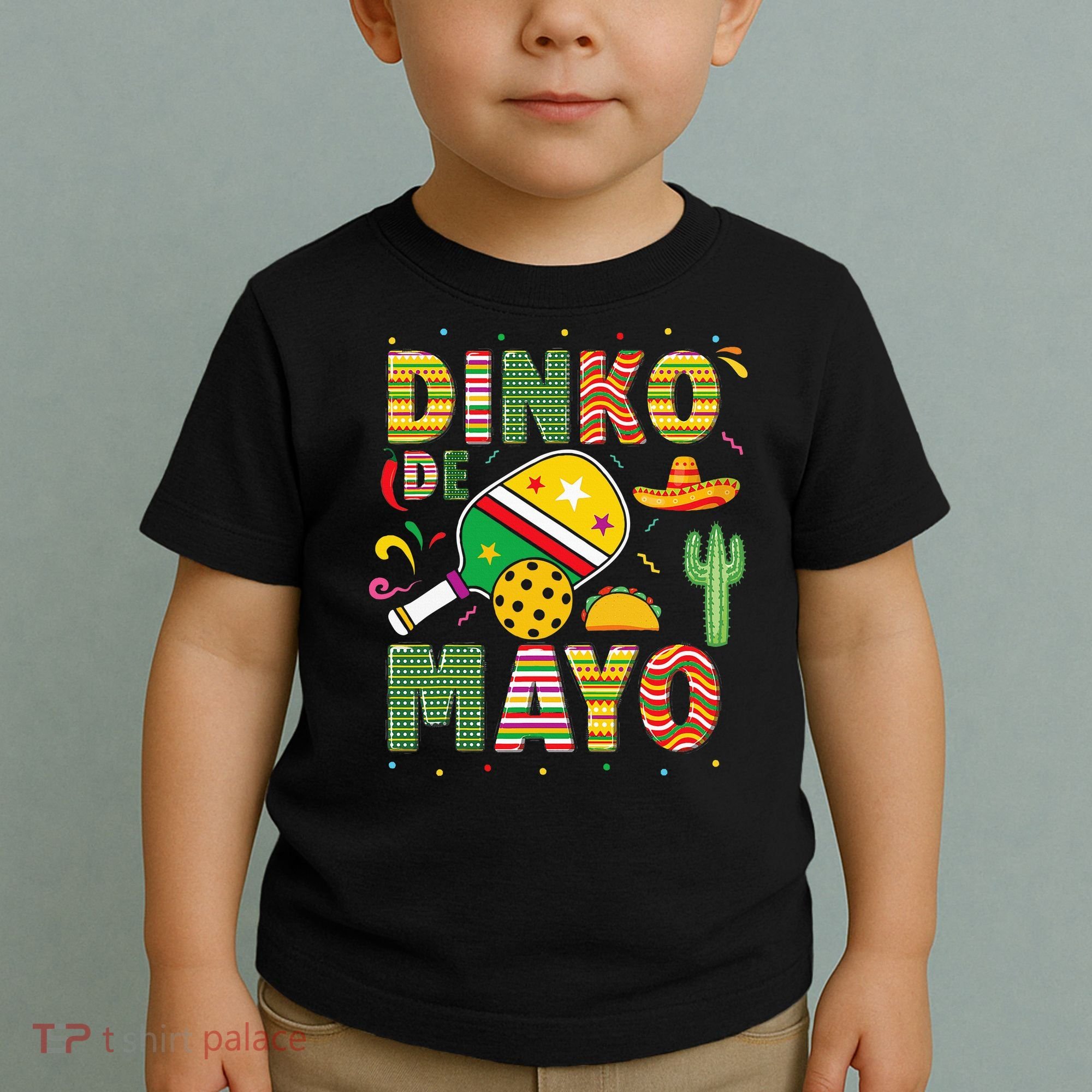 Funny Pickleball Dinko De Mayo Cinco De Mayo Toddler T-Shirt