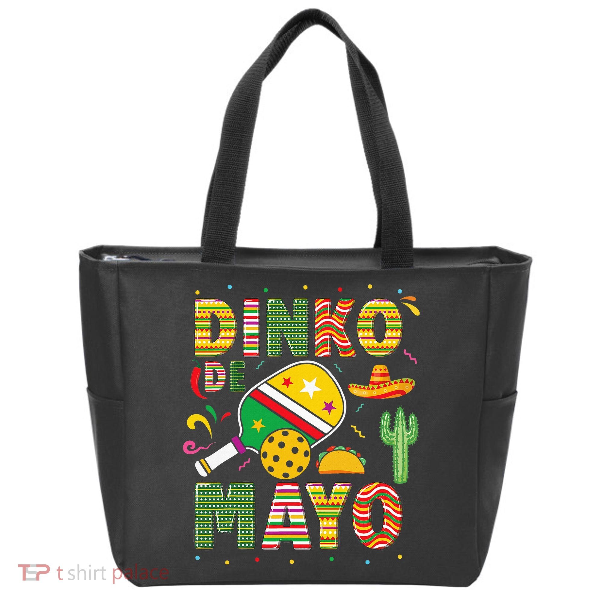 Funny Pickleball Dinko De Mayo Cinco De Mayo Tote Bag
