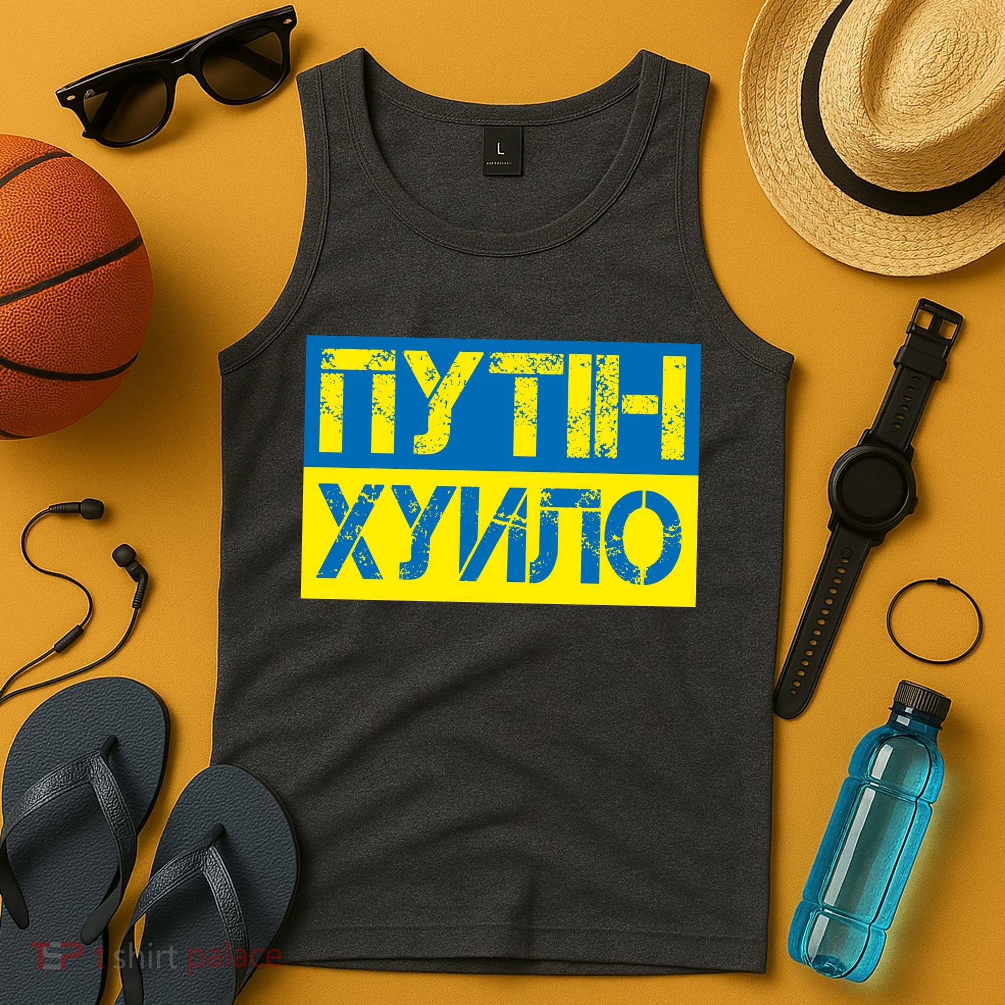 Funny Putin Dickhead Ukrainian Flag Stand With Ukraine Tank Top