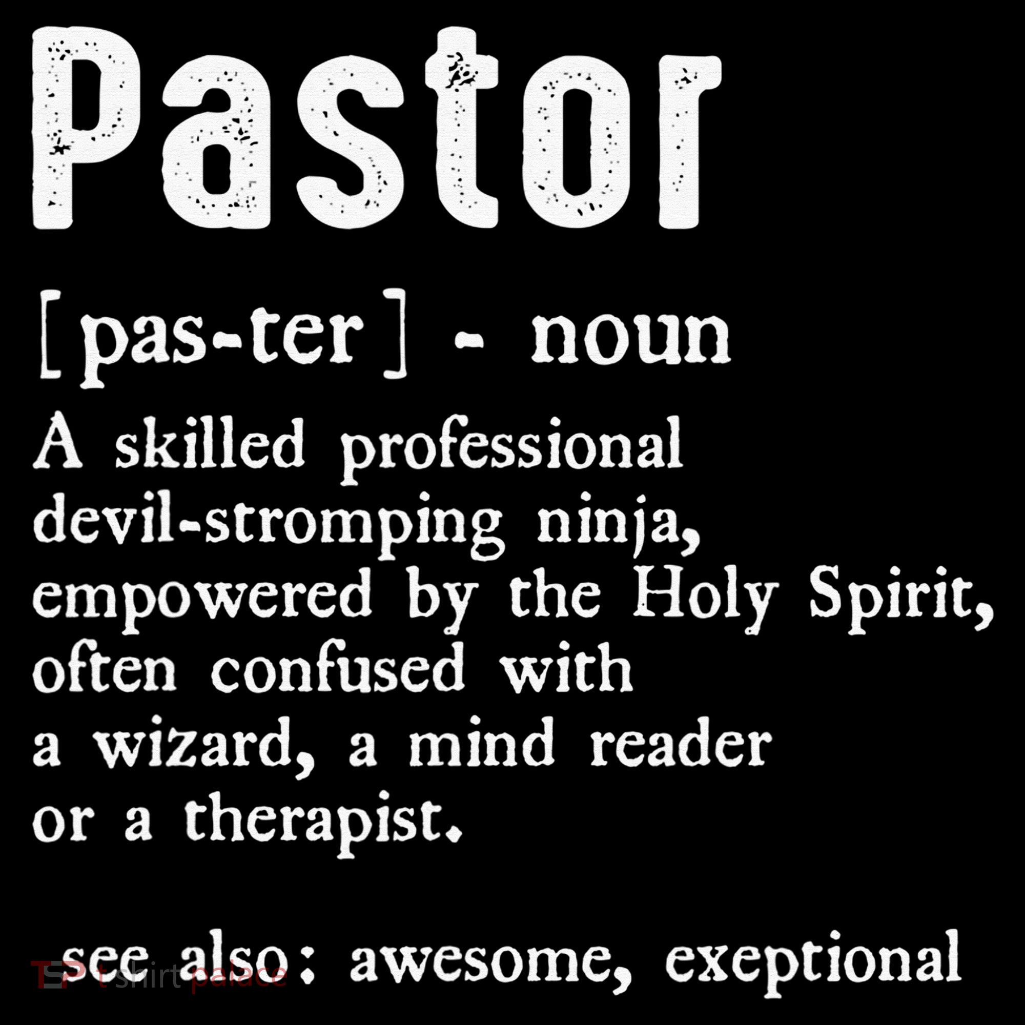 Funny Pastor Definition Gift Christian Preachers Backpack
