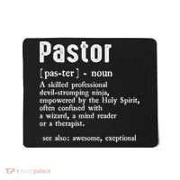 Funny Pastor Definition Gift Christian Preachers Mousepad thumb 0