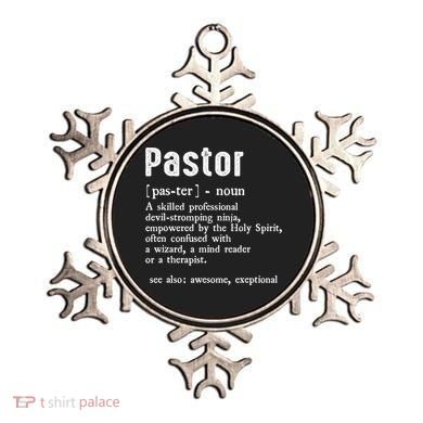 Funny Pastor Definition Gift Christian Preachers Ornament