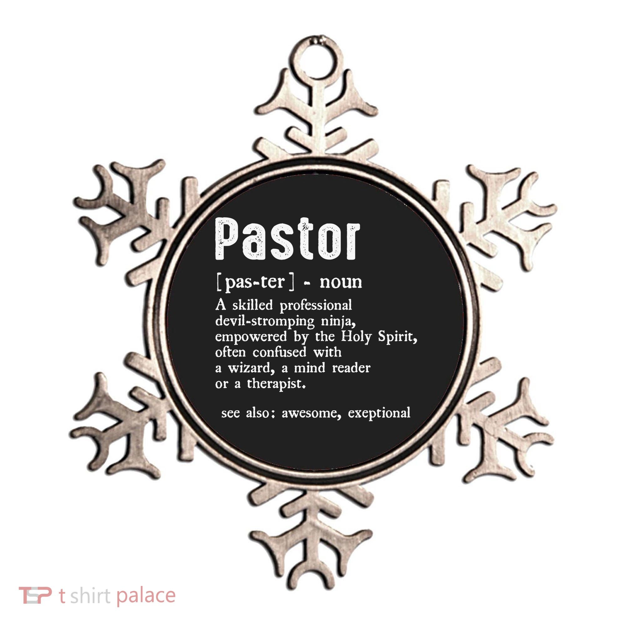 Funny Pastor Definition Gift Christian Preachers Ornament