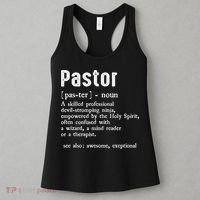 Funny Pastor Definition Gift Christian Preachers Women's Tank Top thumb 3