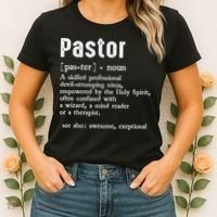 Funny Pastor Definition Gift Christian Preachers Women's T-Shirt thumb 2