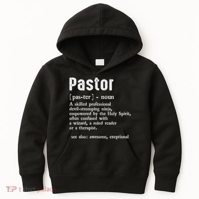 Funny Pastor Definition Gift Christian Preachers Kids Hoodie