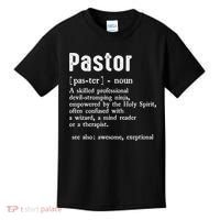 Funny Pastor Definition Gift Christian Preachers Kids T-Shirt thumb 0