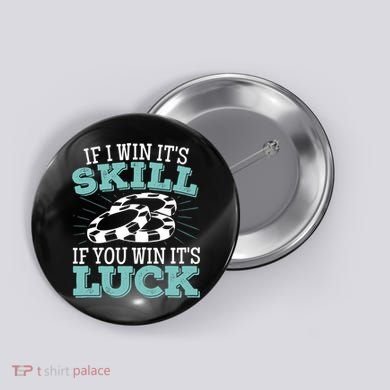 Funny Poker Design for a Poker Player Button