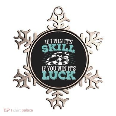 Funny Poker Design for a Poker Player Ornament