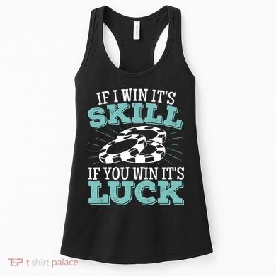 Funny Poker Design for a Poker Player Women's Tank Top