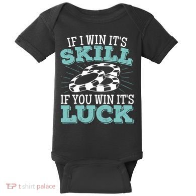 Funny Poker Design for a Poker Player Baby Bodysuit