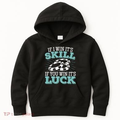 Funny Poker Design for a Poker Player Kids Hoodie