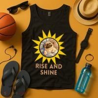 Funny Pug Dog Rise And Shine Tank Top thumb 4