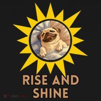 Funny Pug Dog Rise And Shine Visor thumb 3
