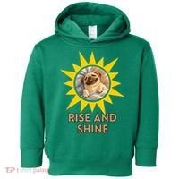 Funny Pug Dog Rise And Shine Toddler Hoodie thumb 0