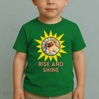 Funny Pug Dog Rise And Shine Toddler T-Shirt thumb 2