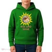 Funny Pug Dog Rise And Shine Kids Hoodie thumb 4
