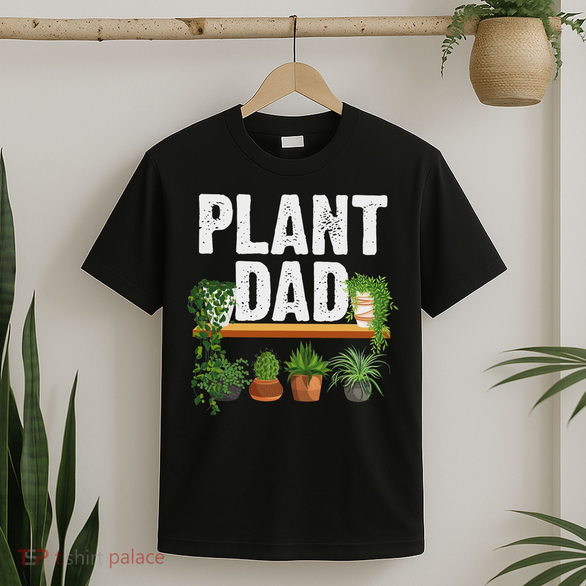 Funny Plant Dad Art For Daddy Papa Gardening Plant Lover T-Shirt