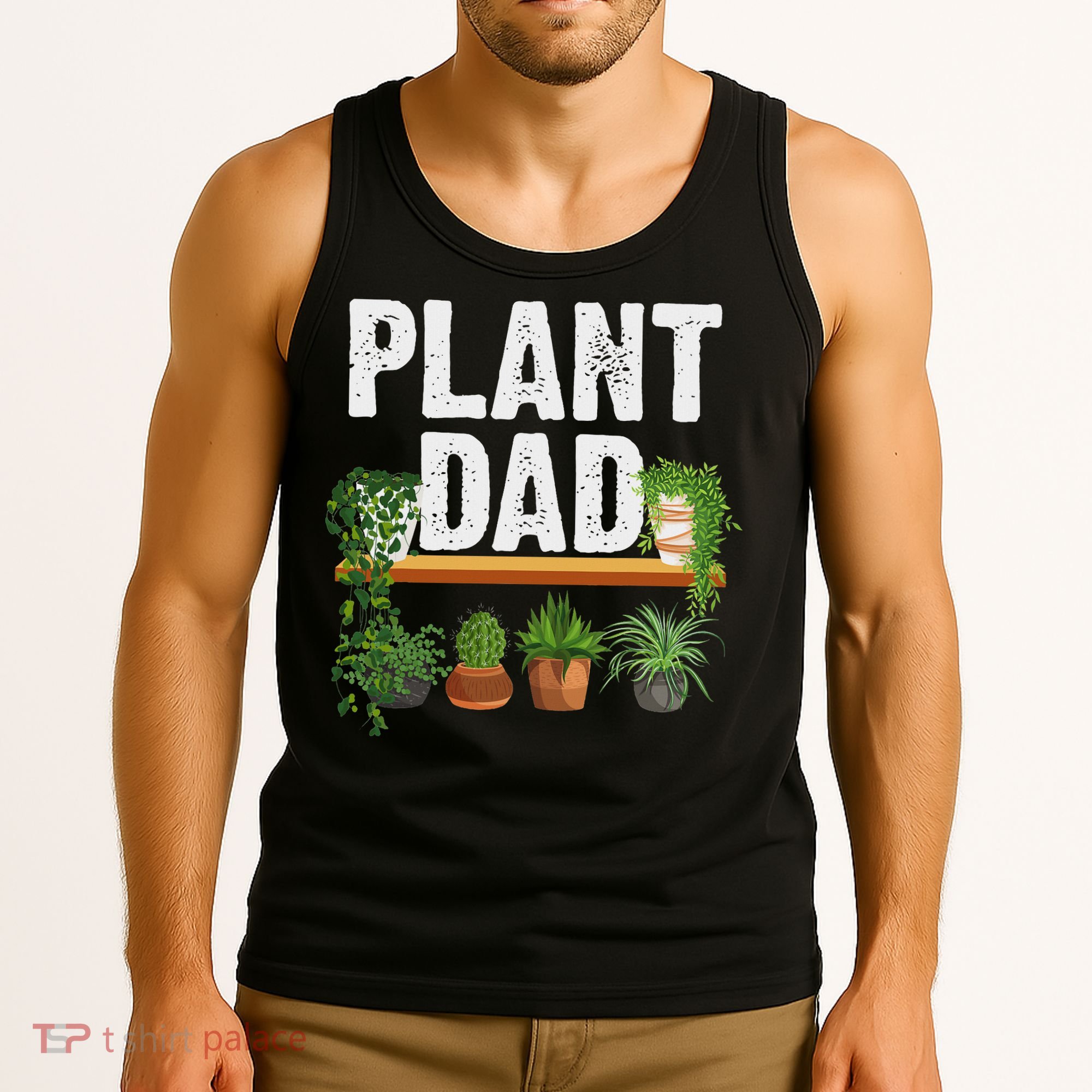 Funny Plant Dad Art For Daddy Papa Gardening Plant Lover Tank Top