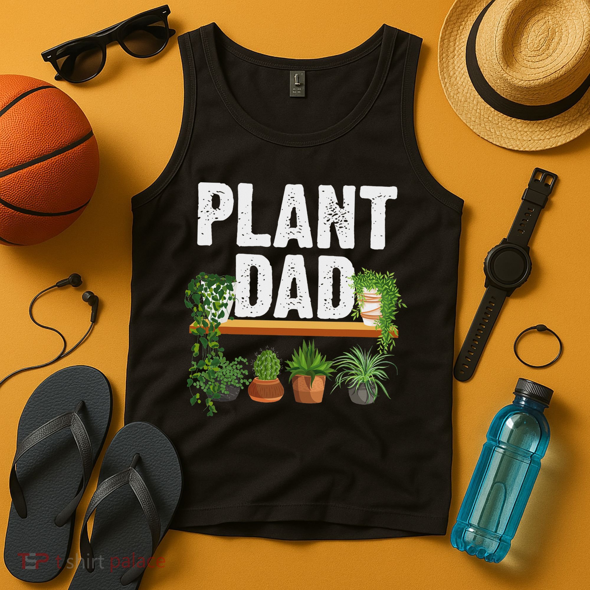 Funny Plant Dad Art For Daddy Papa Gardening Plant Lover Tank Top
