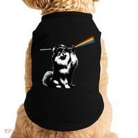 Funny Pomeranian Dog Rock Music Rainbow Fun Dark Side Moon Doggie Tank thumb 0