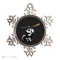 Funny Pomeranian Dog Rock Music Rainbow Fun Dark Side Moon Ornament thumb 0