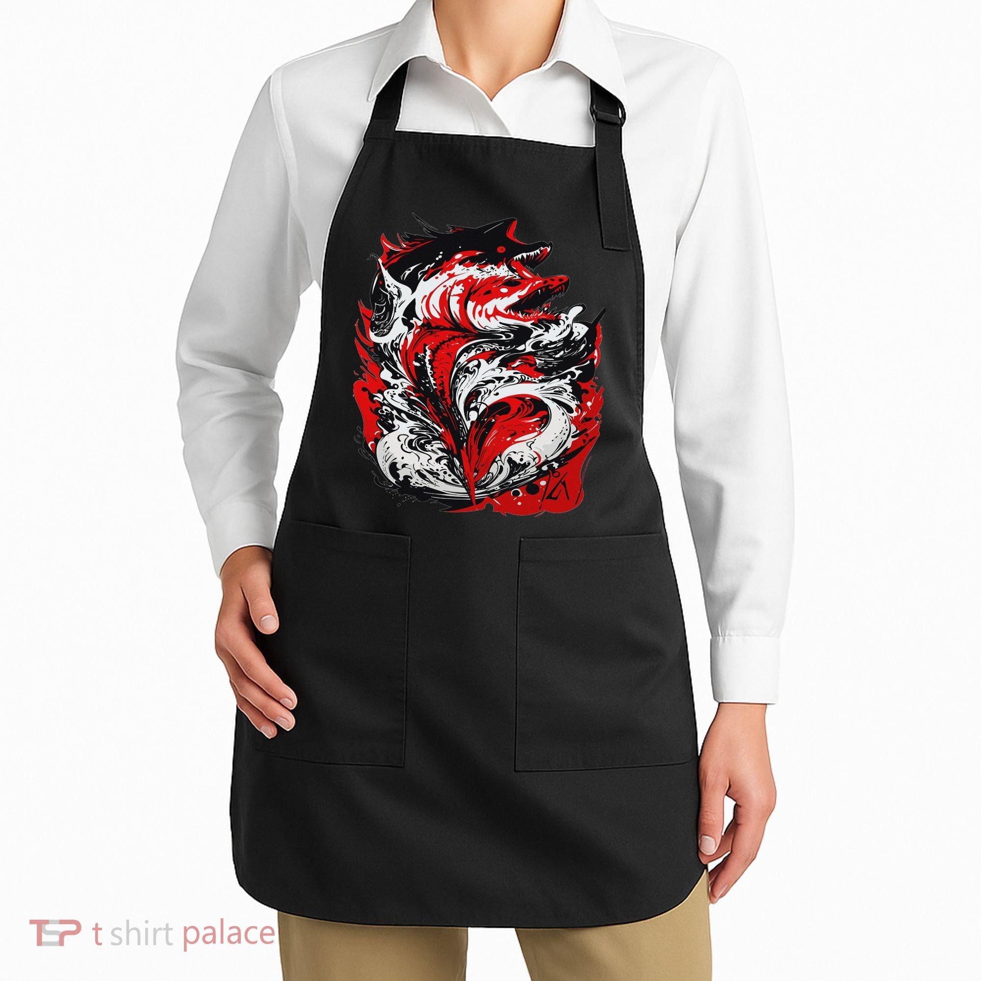 Fishing Power Dynamics Of Nature Jumping Salmon Angler Apron