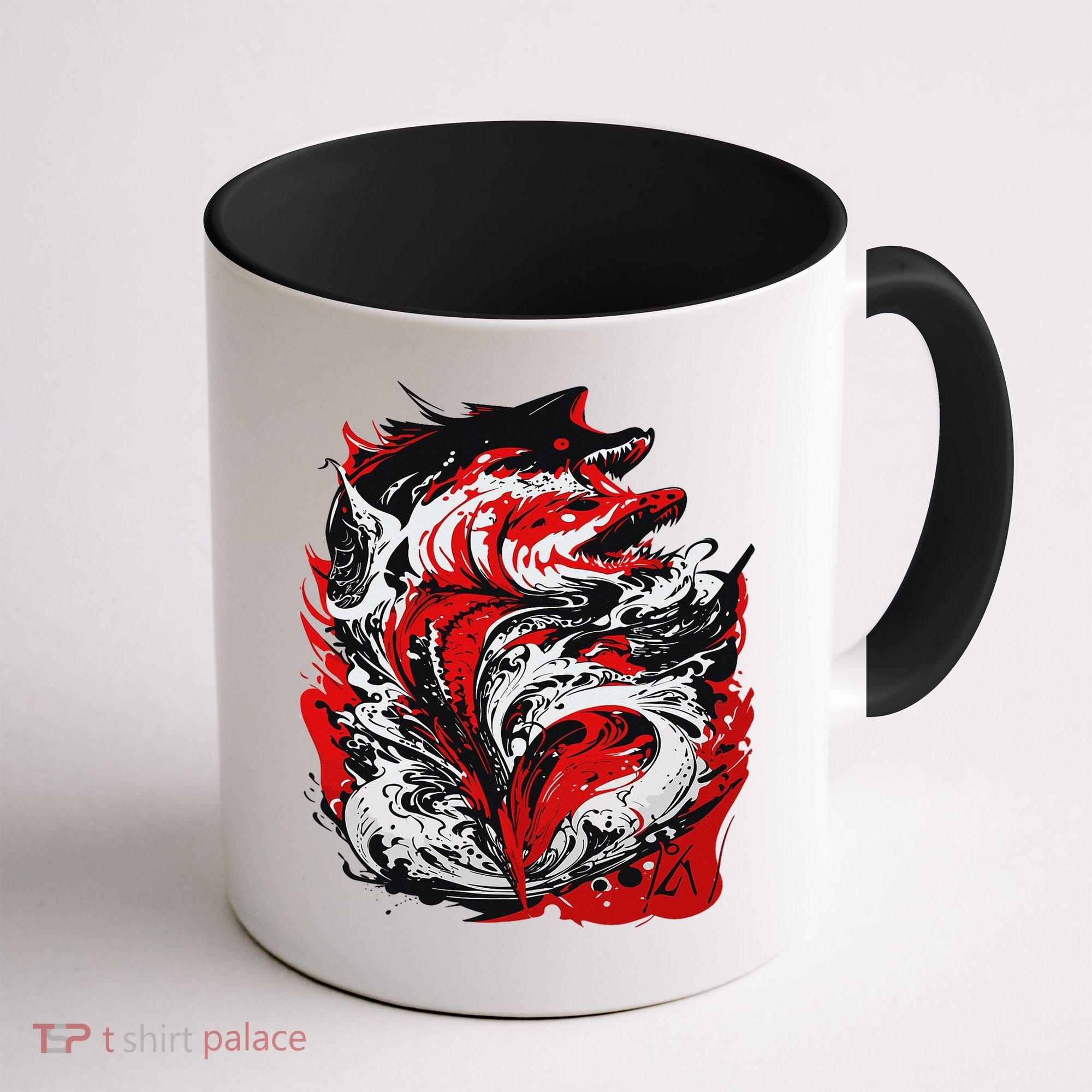 Fishing Power Dynamics Of Nature Jumping Salmon Angler Coffee Mug