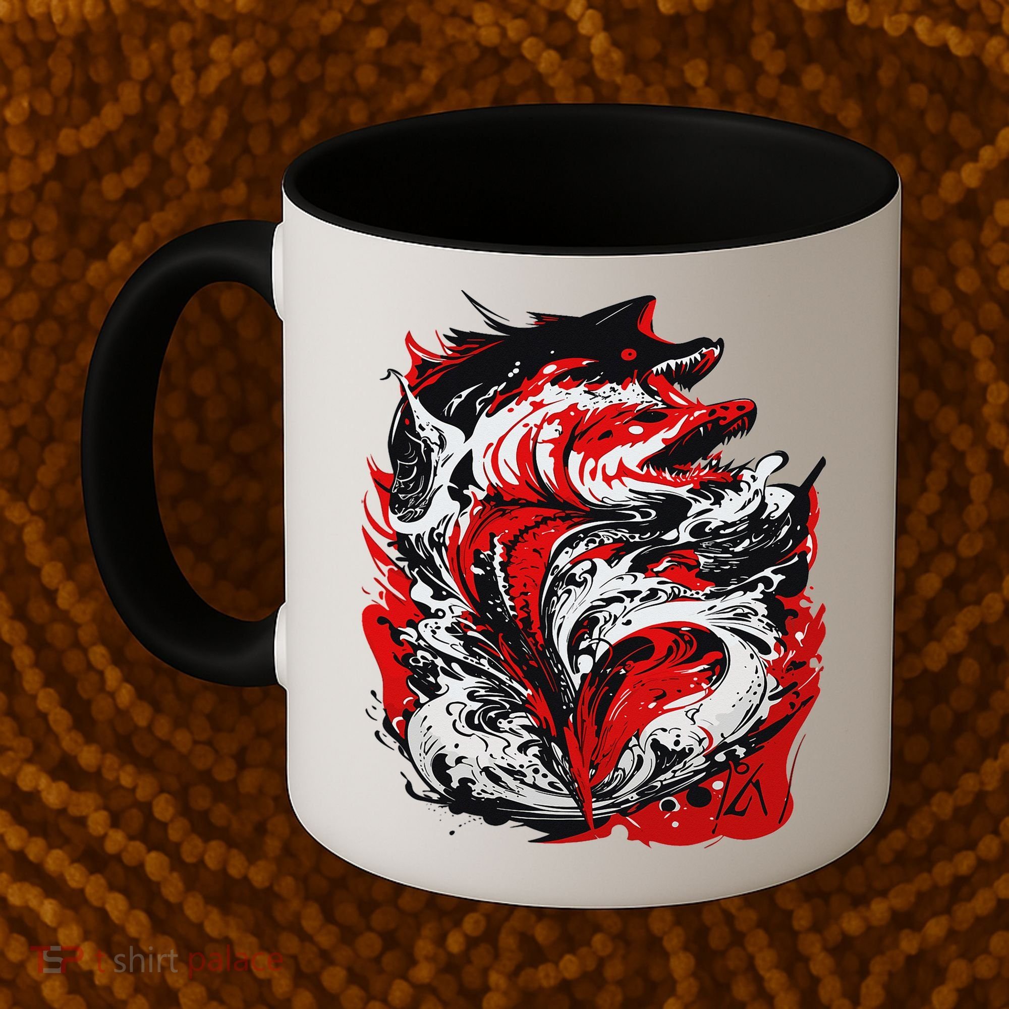 Fishing Power Dynamics Of Nature Jumping Salmon Angler Coffee Mug