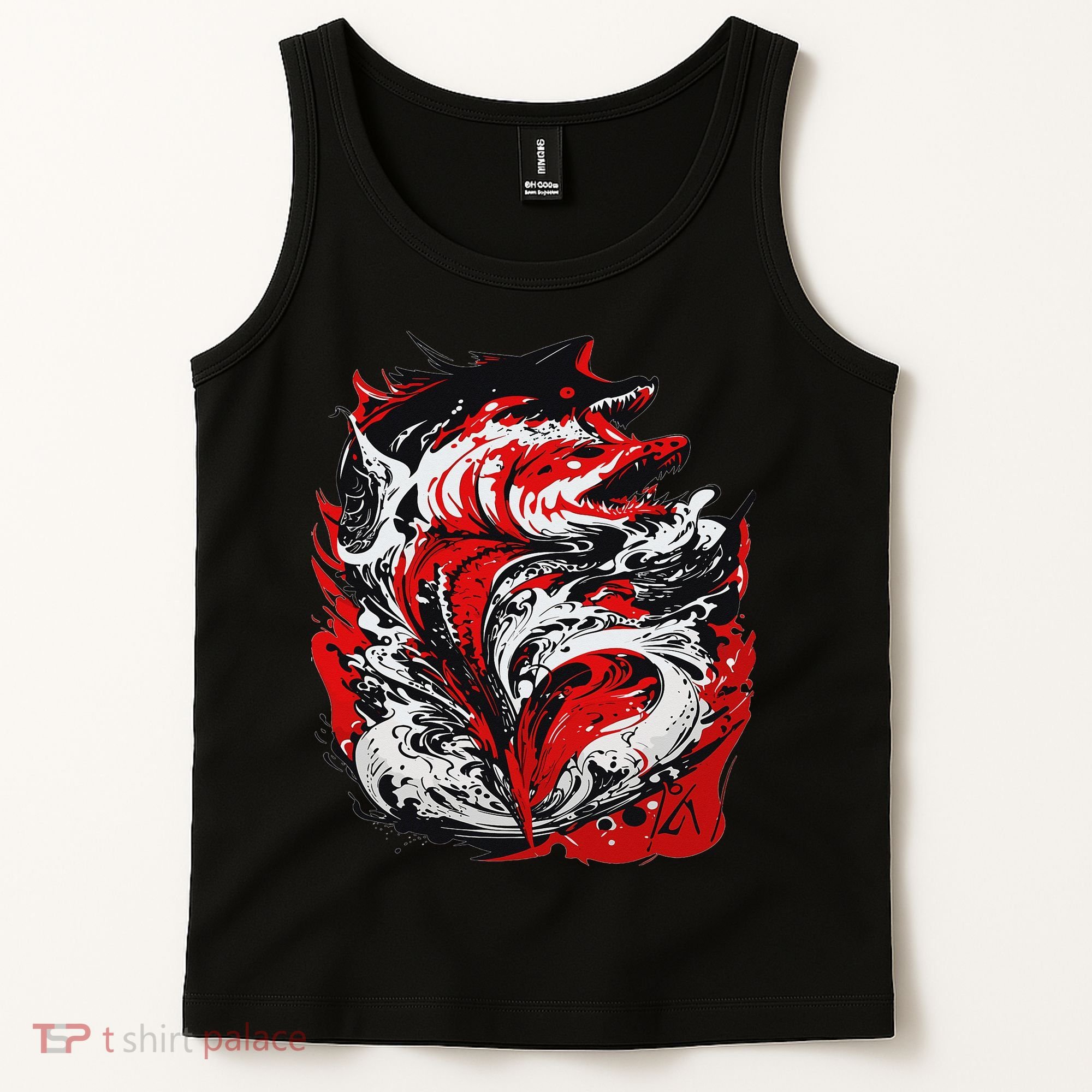 Fishing Power Dynamics Of Nature Jumping Salmon Angler Tank Top