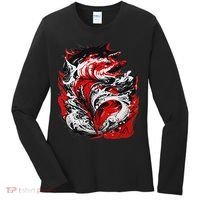Fishing Power Dynamics Of Nature Jumping Salmon Angler Women's Long Sleeve Shirt thumb 0