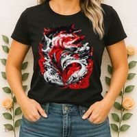 Fishing Power Dynamics Of Nature Jumping Salmon Angler Women's T-Shirt thumb 2