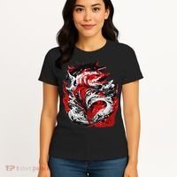 Fishing Power Dynamics Of Nature Jumping Salmon Angler Women's T-Shirt thumb 4