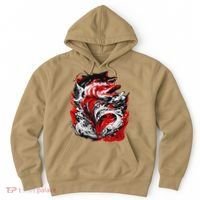 Fishing Power Dynamics Of Nature Jumping Salmon Angler Hoodie thumb 0