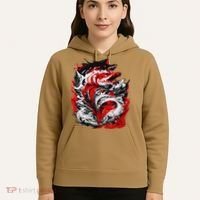 Fishing Power Dynamics Of Nature Jumping Salmon Angler Hoodie thumb 5