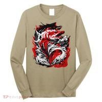 Fishing Power Dynamics Of Nature Jumping Salmon Angler Long Sleeve Shirt thumb 0
