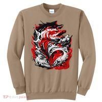 Fishing Power Dynamics Of Nature Jumping Salmon Angler Sweatshirt thumb 0