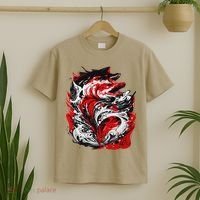 Fishing Power Dynamics Of Nature Jumping Salmon Angler T-Shirt thumb 2