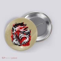 Fishing Power Dynamics Of Nature Jumping Salmon Angler Button thumb 0