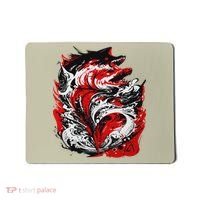 Fishing Power Dynamics Of Nature Jumping Salmon Angler Mousepad thumb 0
