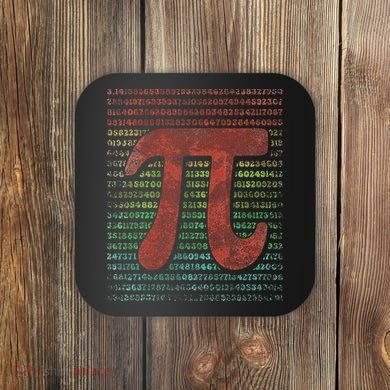 Funny Pi Day Vintage Pi Math Tee for Pi Day 3.14 Coaster