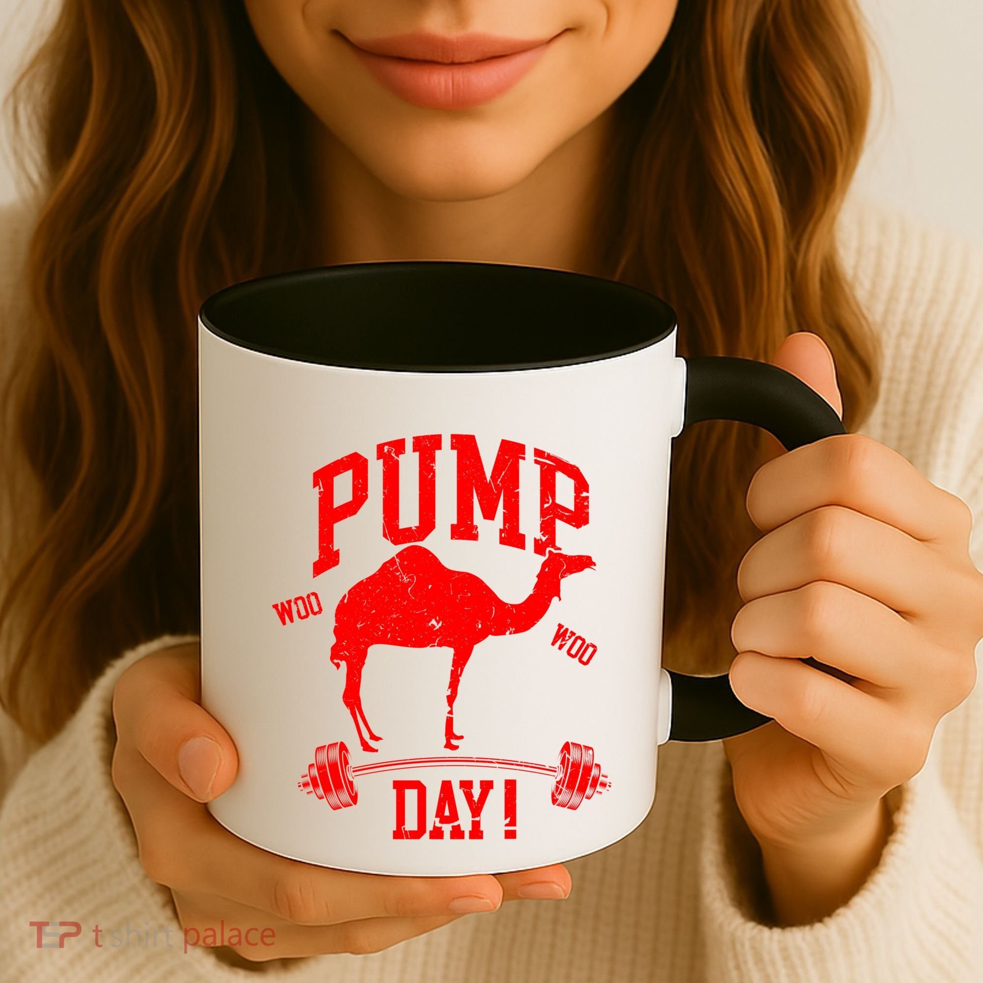 Funny Pump Day Hump Day Camel Weight Lifting Training Gym Gift Coffee Mug