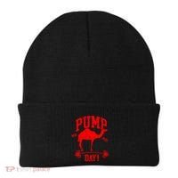 Funny Pump Day Hump Day Camel Weight Lifting Training Gym Gift Beanie thumb 0