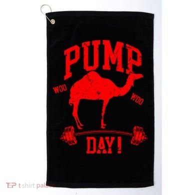 Funny Pump Day Hump Day Camel Weight Lifting Training Gym Gift Golf Towel